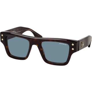 Montblanc MB0253S 002 52 Solbriller Mænd Tortoiseshell - Tortoise - 52mm
