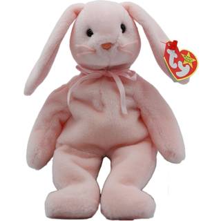Ty Beanie Baby Collectible """" Hoppity """" Pink Rabbit