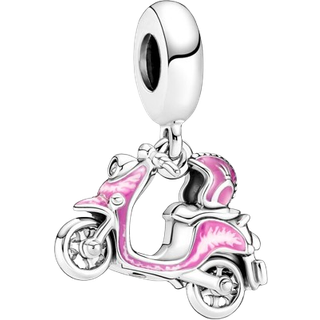Pandora 791057C01 Charm-Anhänger Rosafarbener Motorroller