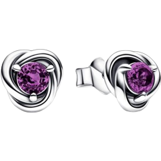 Pandora February Eternity Birthstone Earrings - Purple