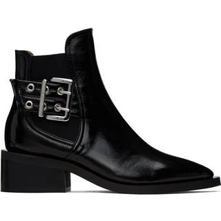Ganni Faux-leather Chelsea boots - black - EU 39
