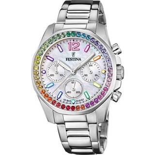 Festina F20606/2 Damenuhr Chronograph Regenbogen