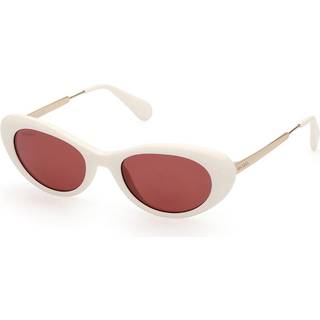 Max & Co. MO0077 21S 52 Solbriller Kvinder Hvid - Shiny White - 52mm