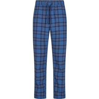 JBS pyjamasbukser i flannel i blå ternet nuancer til herre