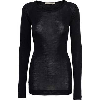 Seamless Basic bluse - Jade black
