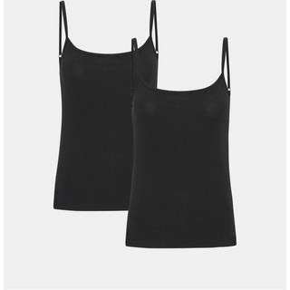 2 stk sorte bambus top med tynde stropper fra Copenhagen Bamboo, S