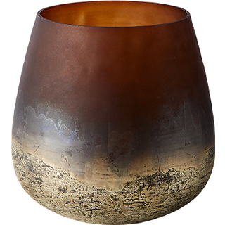 MUUBS Lana vase Ø15x15 cm Brown-gold