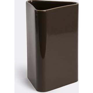 Raawii Vases - 'Canvas' vase, large, army green in army green Earthenware