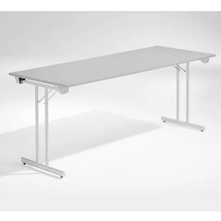 Bord Dinner, Lys grå 1800x800 mm, Alugråt understel