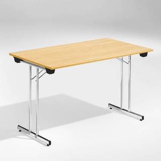 Bord Dinner, Eg 1200x800 mm, Krom understel