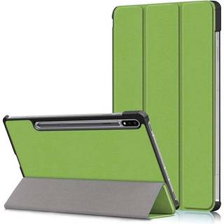 Tri-fold etui med stativfunktion til Galaxy Tab S7 11"", Grøn