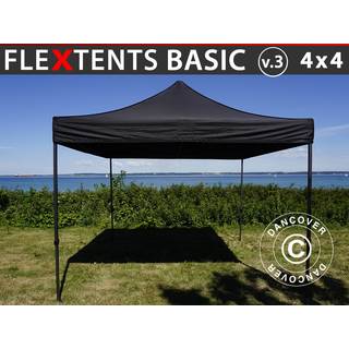Foldetelt FleXtents Easy up pavillon Basic v.3, 4x4m Sort