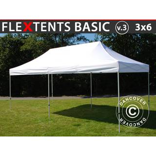 Foldetelt FleXtents Easy up pavillon Basic v.3, 3x6m Hvid