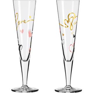Goldnacht Champagneglas Love 20cl, 2-pak - Ritzenhoff