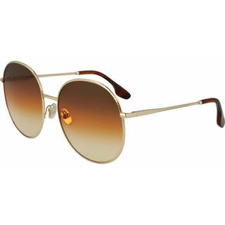 Victoria Beckham Kvinde VB224S 708 Solbriller Metal Guld Multifarvet Rund Skygge