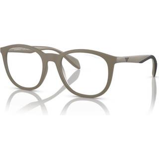 Emporio Armani EA4211 With Clip-On 54371W 52 Briller Mænd Brun - Matte Brown - 52mm