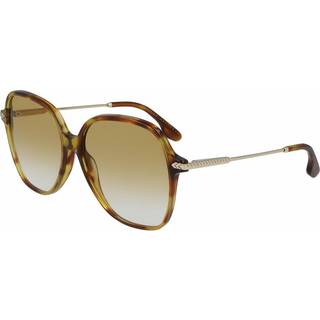 Victoria Beckham Kvinde VB613S 222 Solbriller Acetat Havana klar Brun Firkantet Skygge
