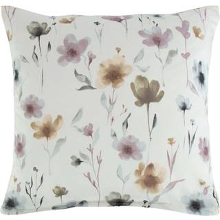 Pudebetræk 60x63 cm - 100% Blødt bomuldssatin - Flower hvid - Fra By Night