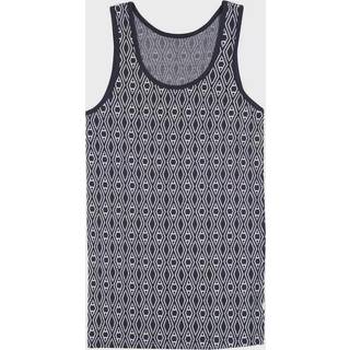Tank Top til kvinder i vævet uld og med Harlekin mønster