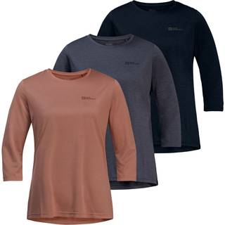 Jack Wolfskin Women's Crosstrail 3/4 Tee Night Blue, XS