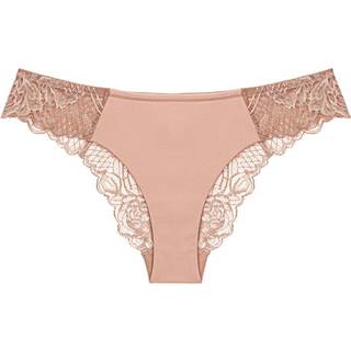 Wild Peony Florale Brazilian Knickers - Lightpink - 40