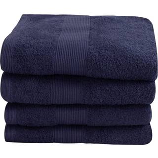 Håndklæde - 100% Blødt bomuld med høj absorberingsevne - 50x100 cm - Mørkeblåt håndklæde fra danske By Borg
