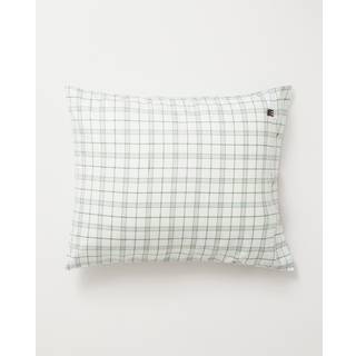 Lexington Checked Lyocell/cotton Pudebetræk 65x65 Cm t/grønt - Pudebetræk Bomuld Hvid - 12410028-1800-P70