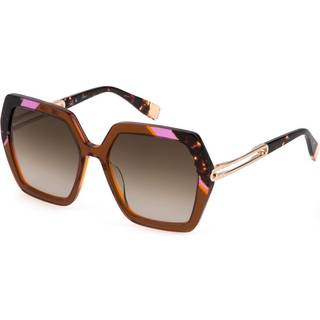 Furla Kvinde SFU684 06X5 Solbriller Acetat Brun Brun Firkantet Normal Skygge