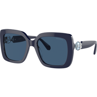 Swarovski Kvinde SK6001 100455 Solbriller Acetat Blå Blå Firkantet Normal