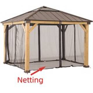 Sunjoy net til pavillon - khaki