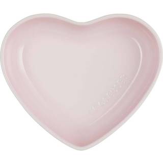 Le Creuset Signature stentøj hjerteformet skål 20cm Shell Pink