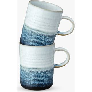 Denby Kiln blue ridged krus 2-pak 41 cl