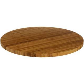 Drejefad af bambus - Natur - 35cm x 35cm x 3cm - Adeline