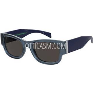 Levi&#39;s LV 1033/S PJP/IR 53 Solbriller Mænd Blue - Transparent Blue - 53mm
