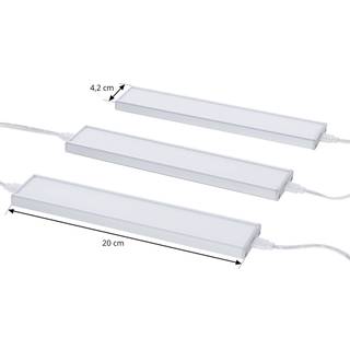 Prios Ashtonis LED-underskabsbelysning, sæt med 3, 20 cm