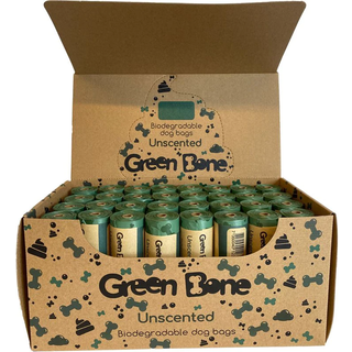 Hundeposer Unscented Green Bone Grøn
