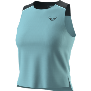 Dynafit Women's Sky Crop Top Funktionsshirt Damer størrelse S farve turkis