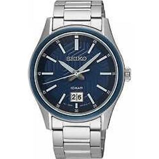 Seiko SUR559P1 Quarzuhr für Herren Stahl/Blau 10 bar