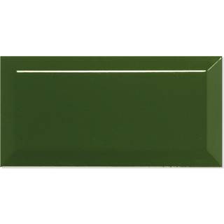 Kakel Metro Fasat Grön Blank 10x20 cm