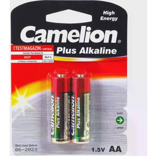 Batterier Camelion Mignon LR6 MN1500 AA AM3 Plus Alkaline 2er Blister