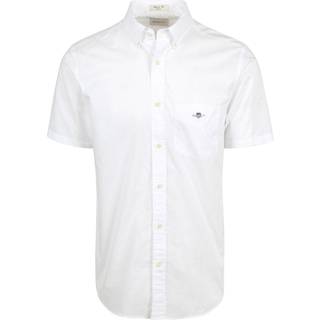 Gant Herren Kurzarmhemd weiß - weiß