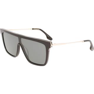 Victoria Beckham Kvinde VB650S 001 Solbriller Acetat Sort Grå Maske Normal Fotokromatisk