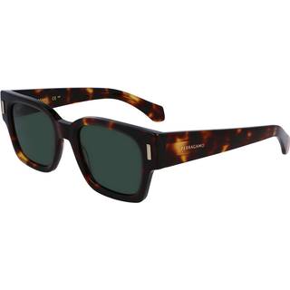 Ferragamo Mand SF2010S 242 Solbriller Acetat Havana Firkantet Normal Normal