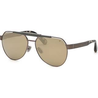 Philipp Plein SPP073M 566G 63 Solbriller Mænd Grå - Grey - 63mm