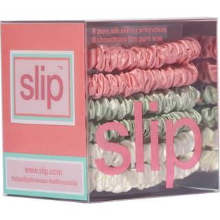 slip Tilbehør Hair Care Tynde hårelastikker 2x pink + 2x hvid + 2 mint 6 Stk. (56,00 kr / 1 stk.) - 6 Stk.
