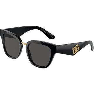 Dolce & Gabbana DG4437F Asian Fit 501/87 51 Solbriller Kvinder Black - Black - 51mm