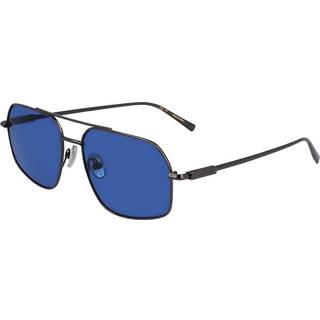 Ferragamo Mand SF313S 016 Solbriller Metal Grå Firkantet Normal Normal