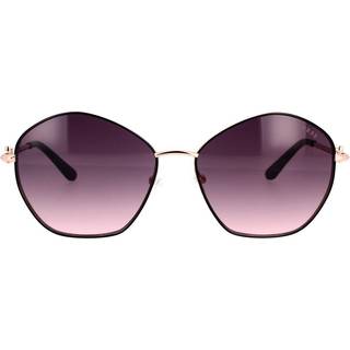 Guess Kvinde GU7907 05B Solbriller Metal Sort Røg Geometrisk Normal
