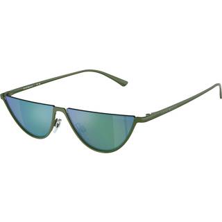 Emporio Armani EA2143 Asian Fit 33488N 57 Solbriller Mænd Grøn - Glossy Green - 57mm