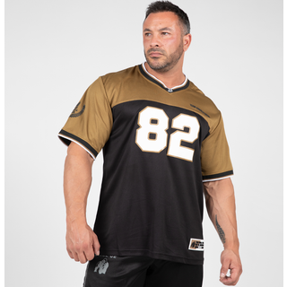 Trenton Football Jersey, Black/Gold